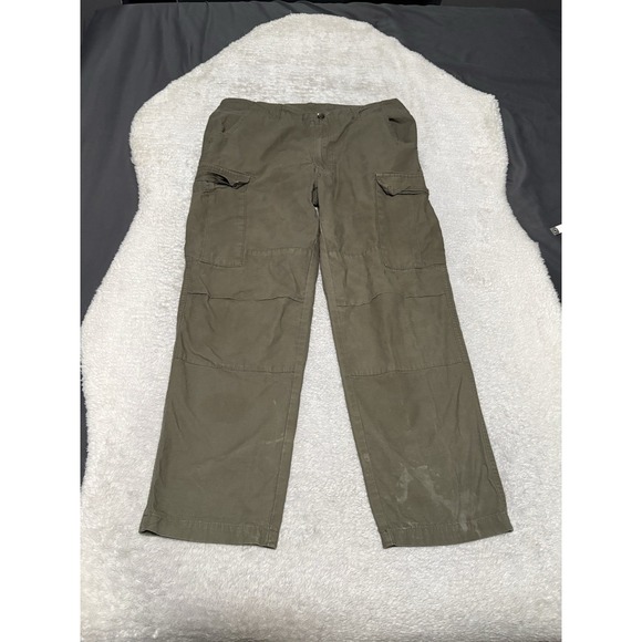 Carhartt WIP Other - Carhartt WIP Mens Cargo Pants M Olive Green Double Knee Ripstop Distressed
